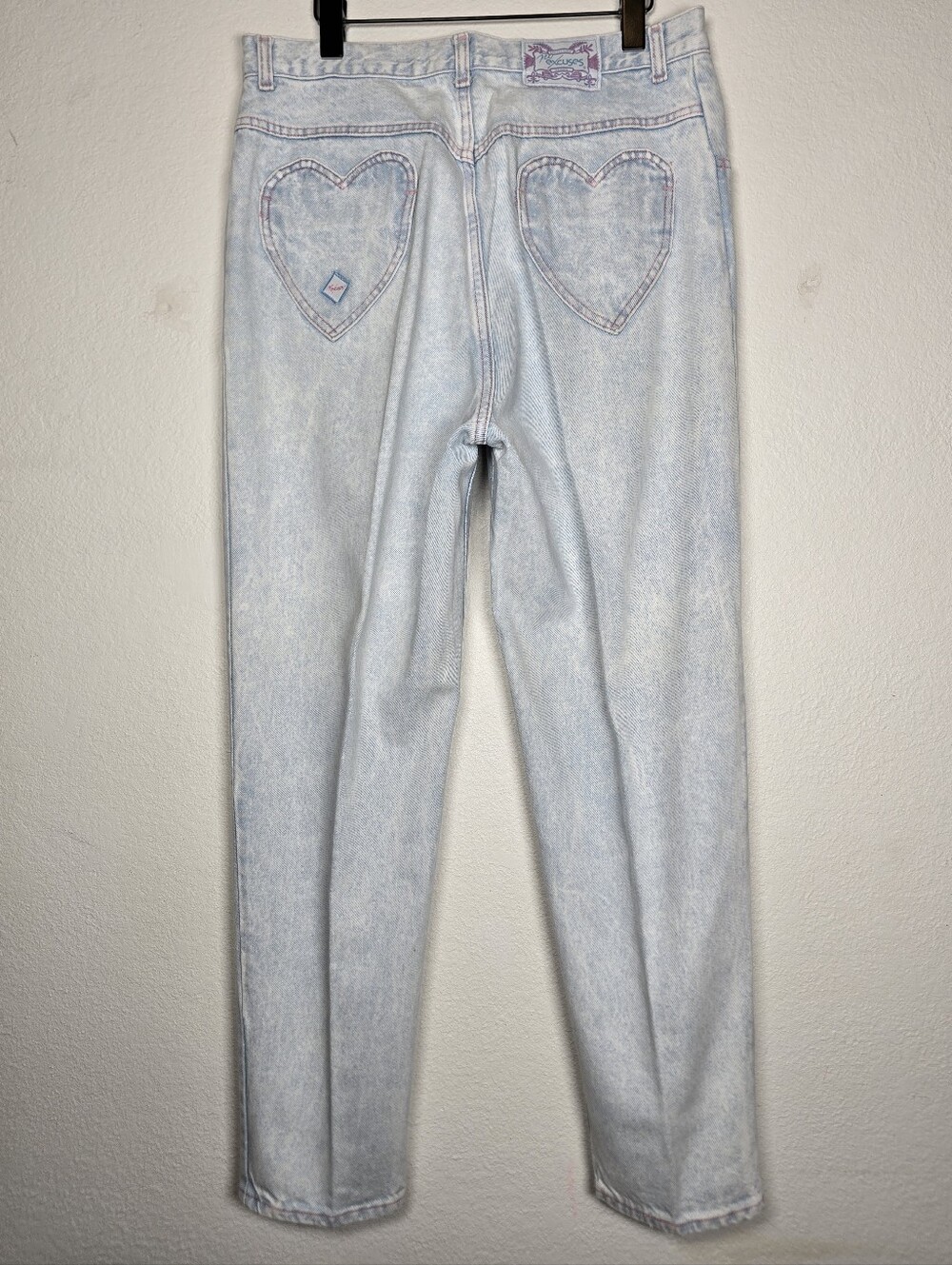 Vtg 80s 90s No Excuses Collectors Series Heart Pocket High Rise Mom Jeans